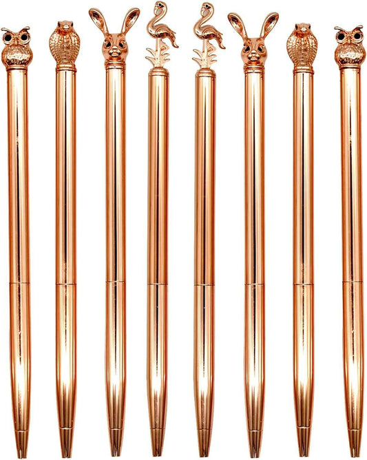 8PCS Owl Flamingo Easter Rabbit Bunny Snake Animal Ballpoint Pens - TTpen