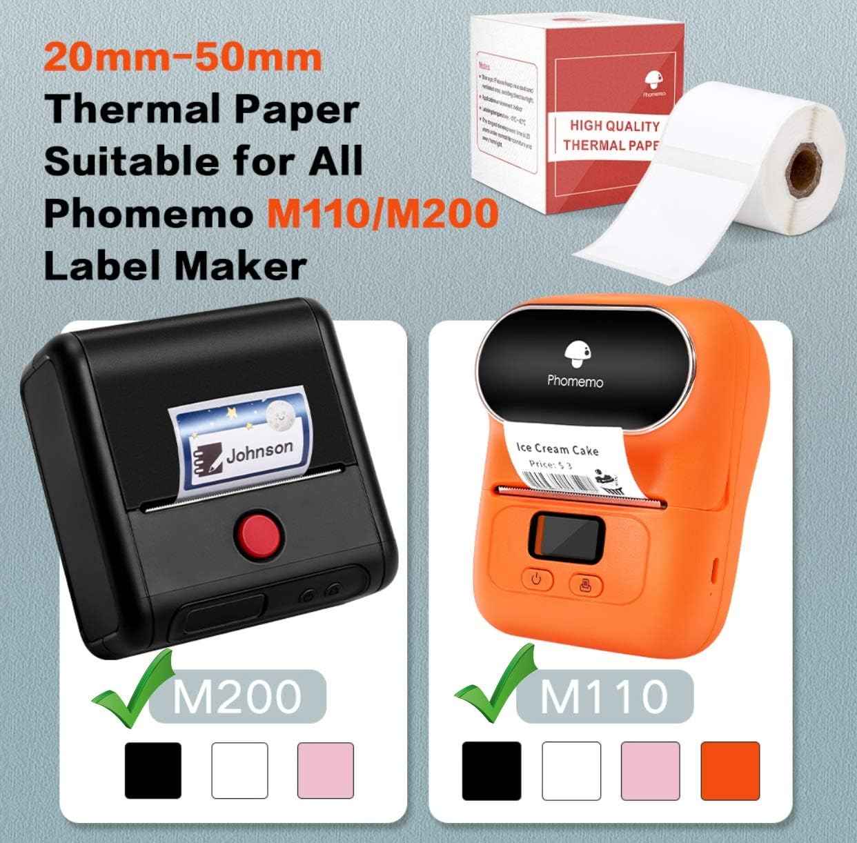 Cable Wire Lable,Yellow,(25x38-40mm) for Phomemo M110/M200/M120/M220 Printer - TTpen