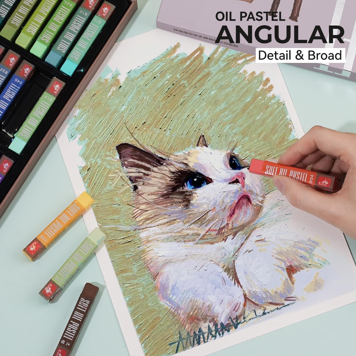 48 Square Oil Pastels for Artists