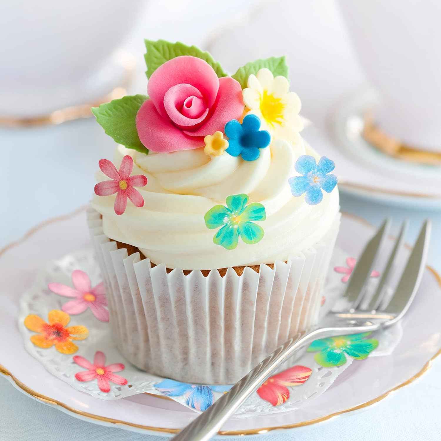 314Pcs Flowers Cupcake Toppers Wedding Cake - TTpen