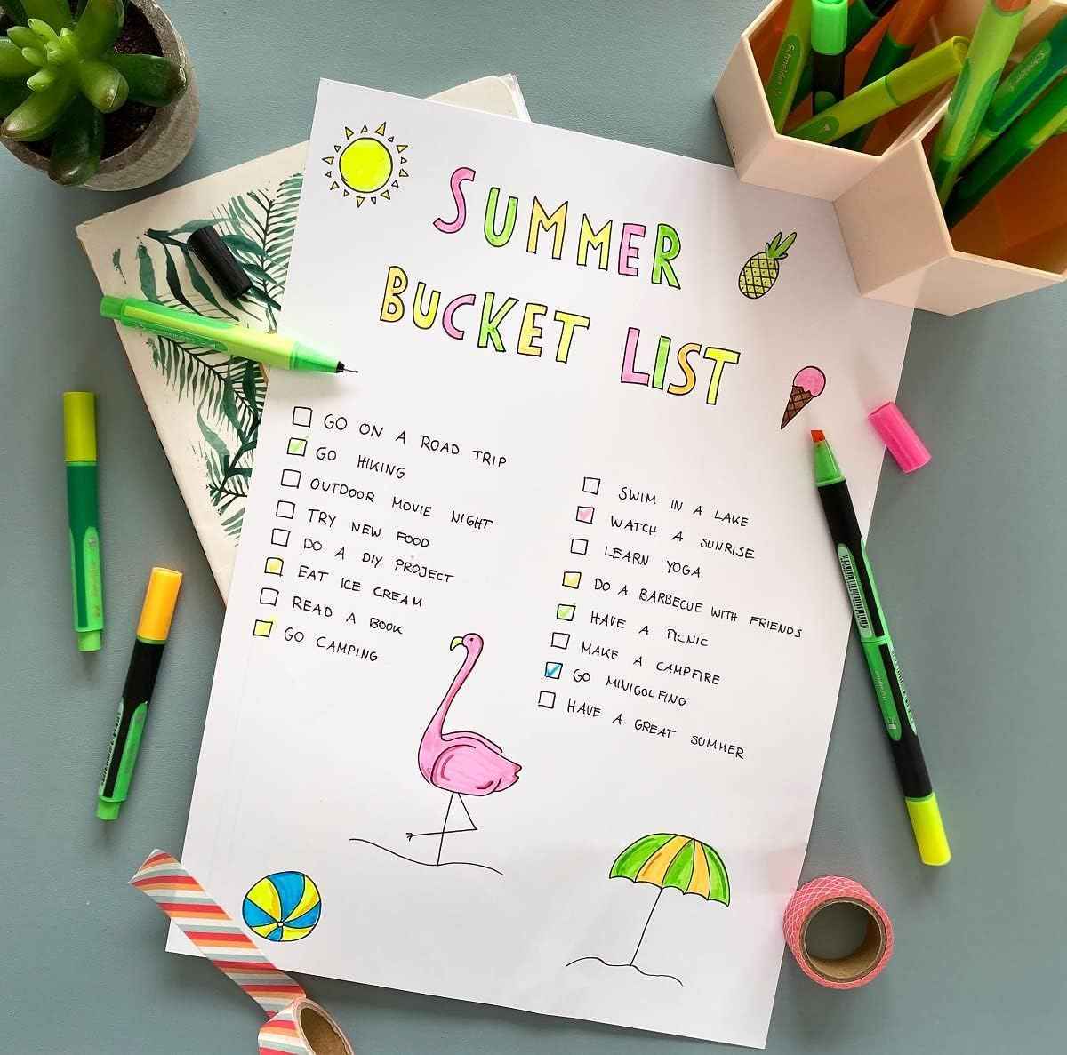 Schneider Link-It Fineliner with Stand-Up Case,0.4mm,16 Colors