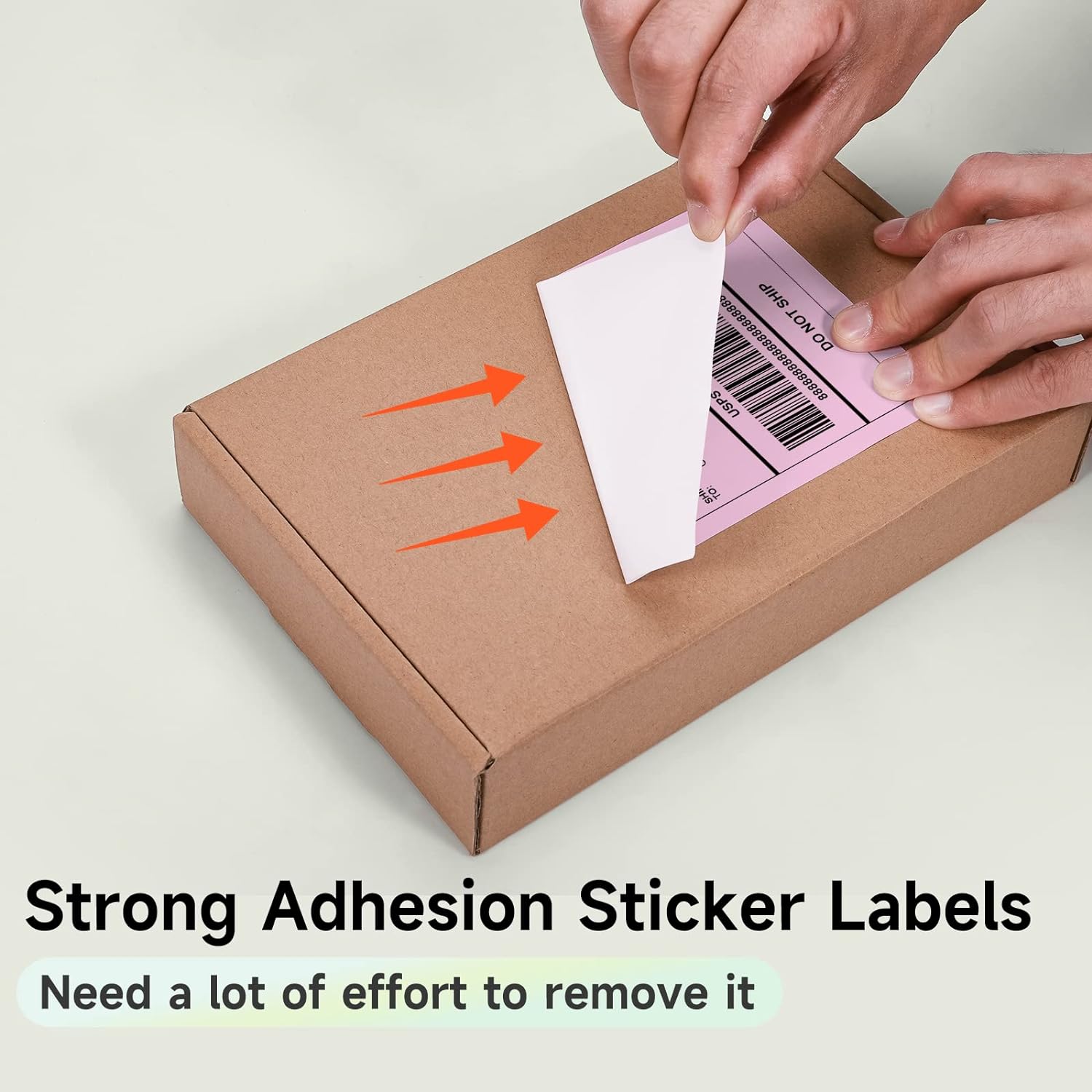 Phomemo 4"x6" Thermal Direct Shipping Label,Fan-Fold 500 Labels Pink