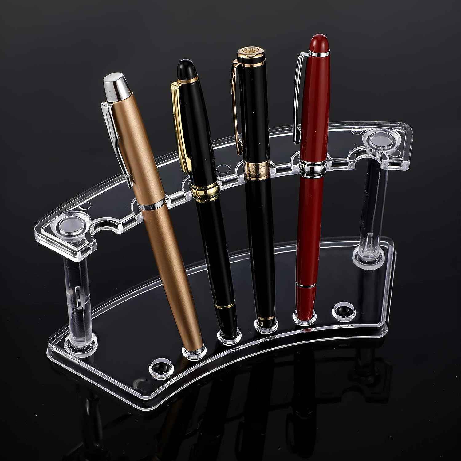 2pcs Plastic Pen Holder 6 Slot Pen Makeup Brush Rack Organizer - TTpen