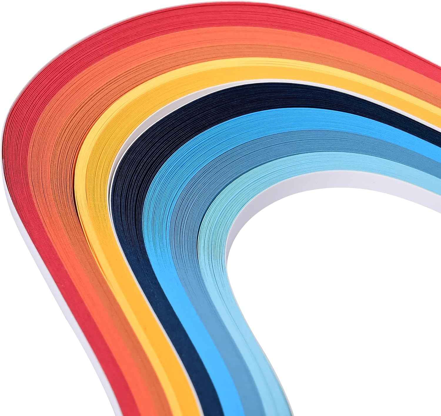900 Paper Quilling Strips Set,36 Colors width 7mm Length 39cm - TTpen