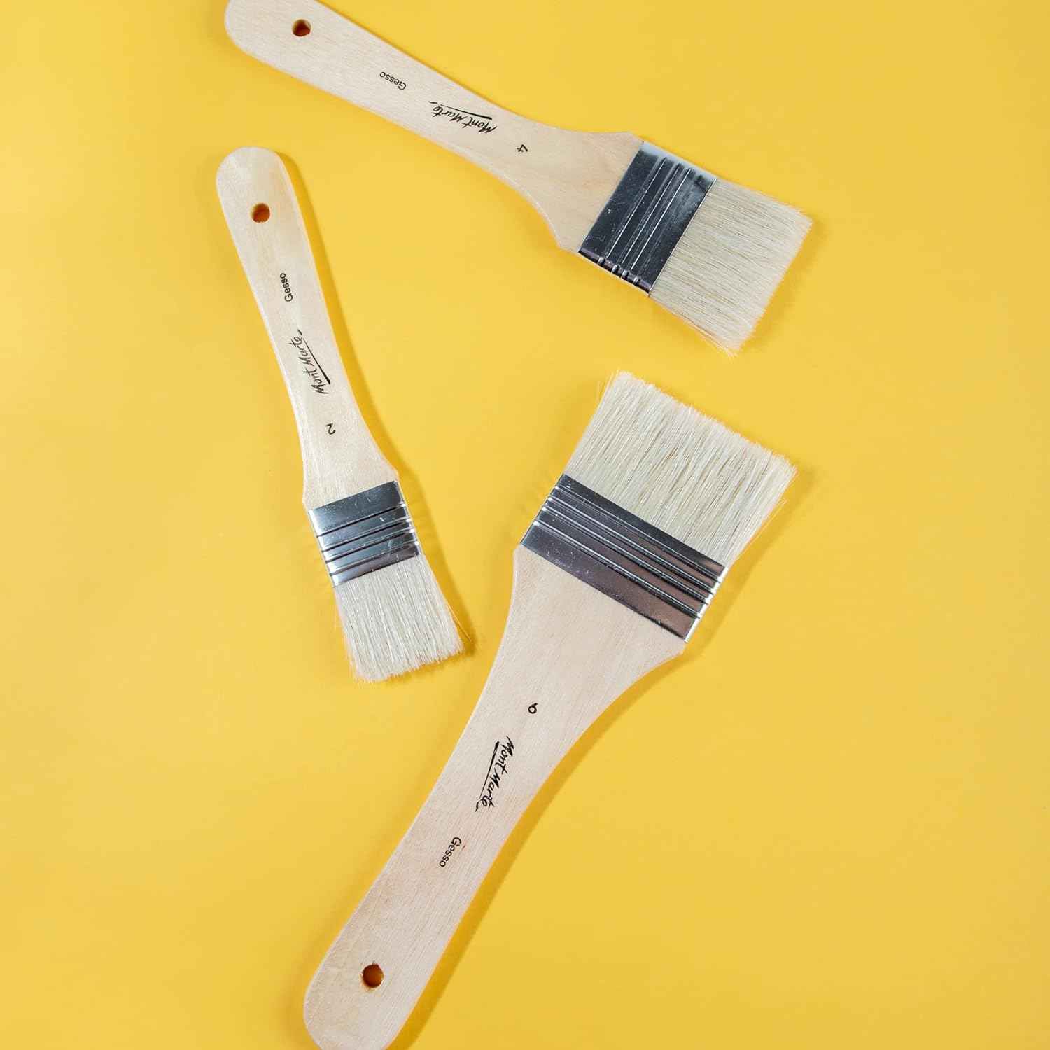 Mont Marte Gesso Brushes Sizes 2.4.6 - TTpen