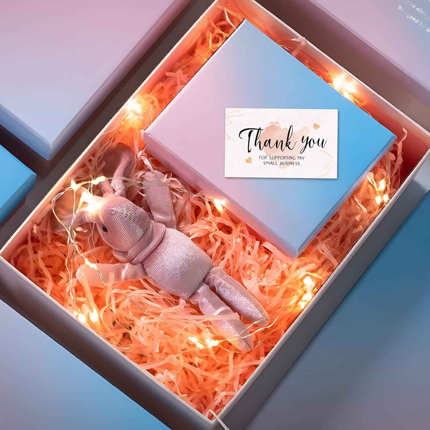 300PCS Thank You For Supporting My Business Cards White - TTpen