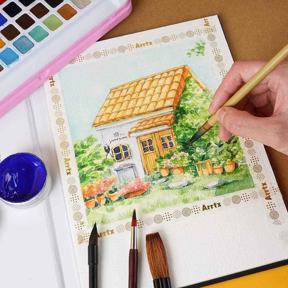 Lv Ying Xiao Kai Watercolor Brushes,Mop Round Paintbrush - TTpen