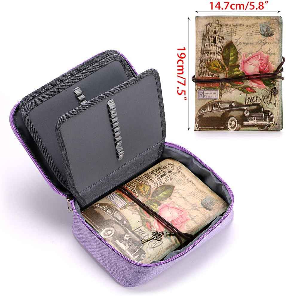 72 Slots High Capacity Zipper Pens Pencil Case - TTpen