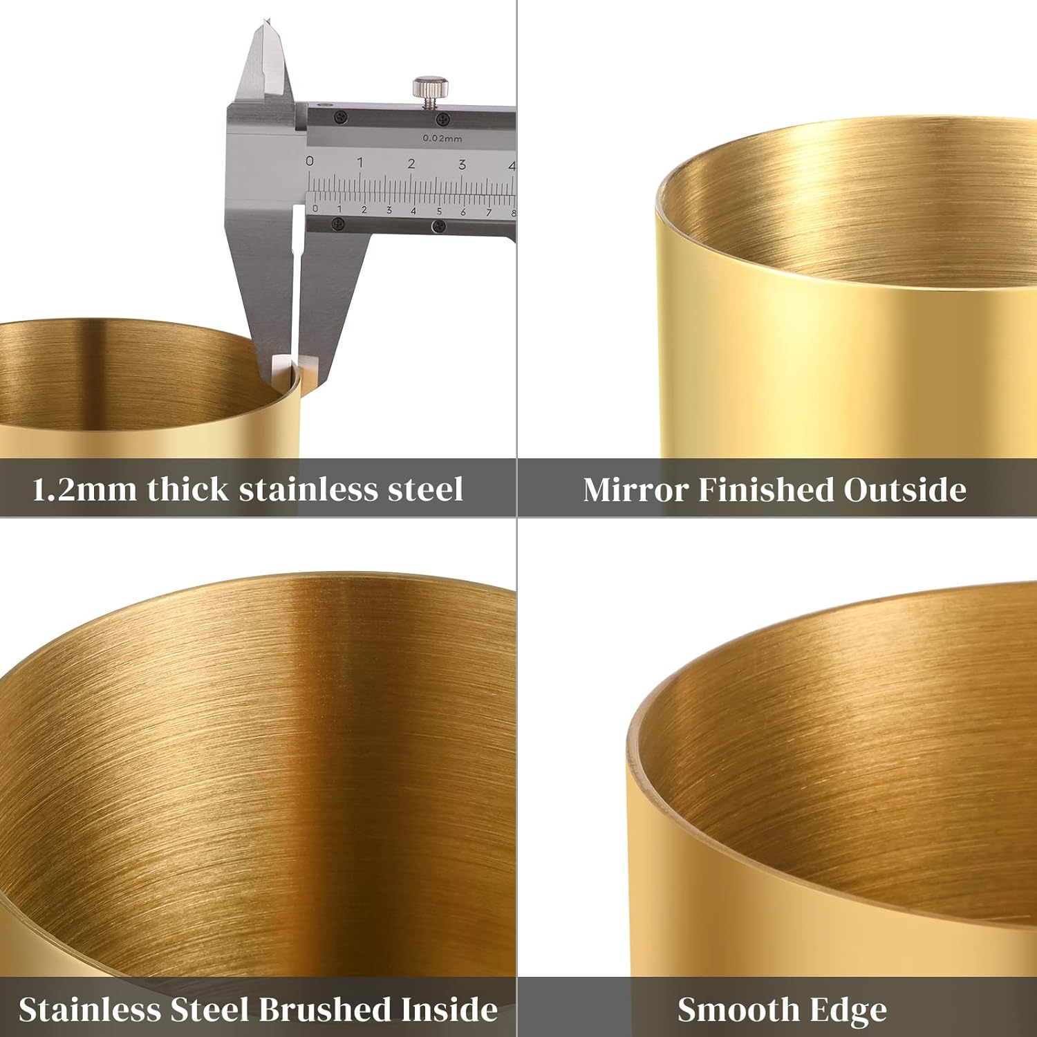 Stainless Steel Pencil Cup Pen Holder