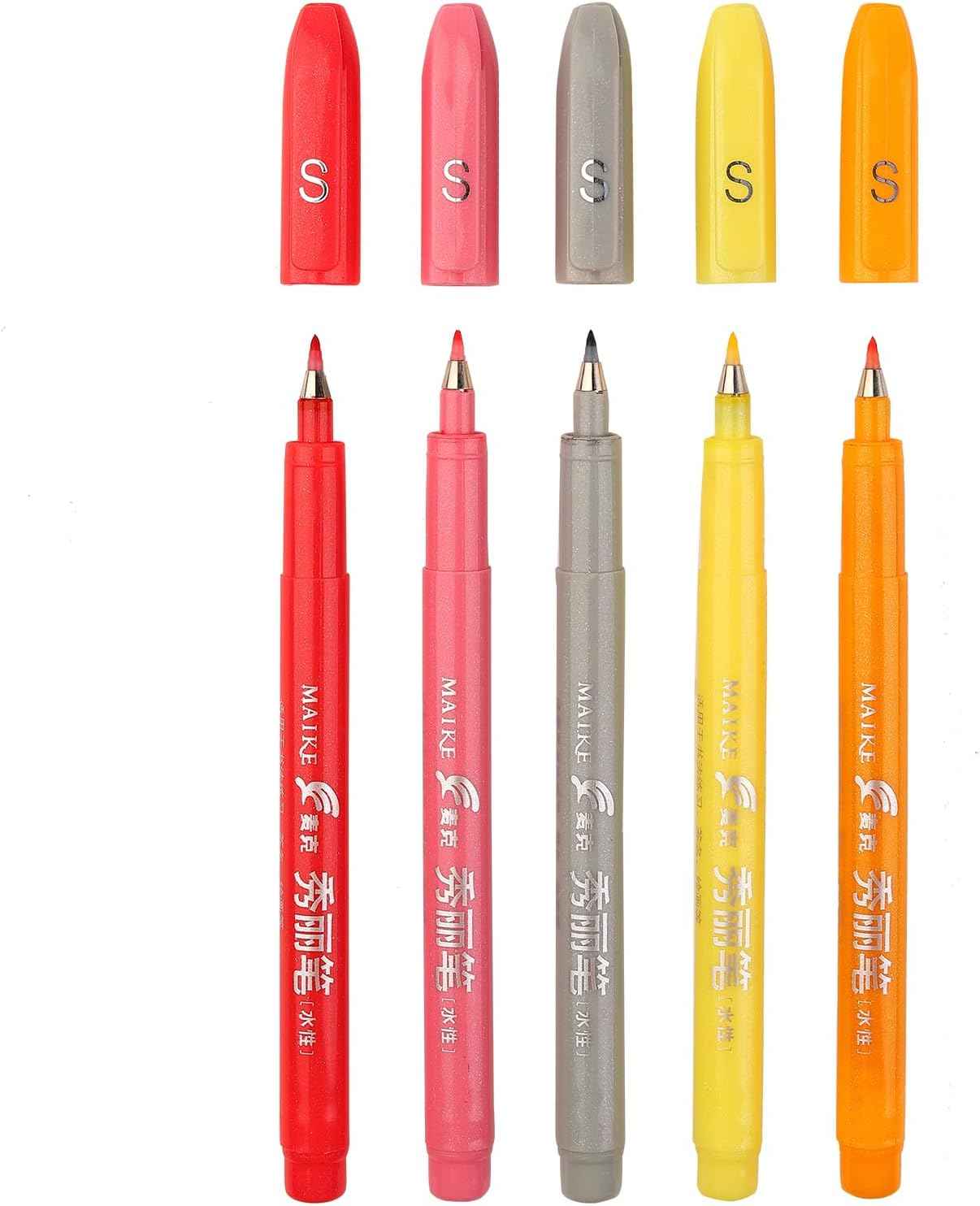 MAIKE Felt Tip Brush Calligraphy Pen 5 Colors - TTpen