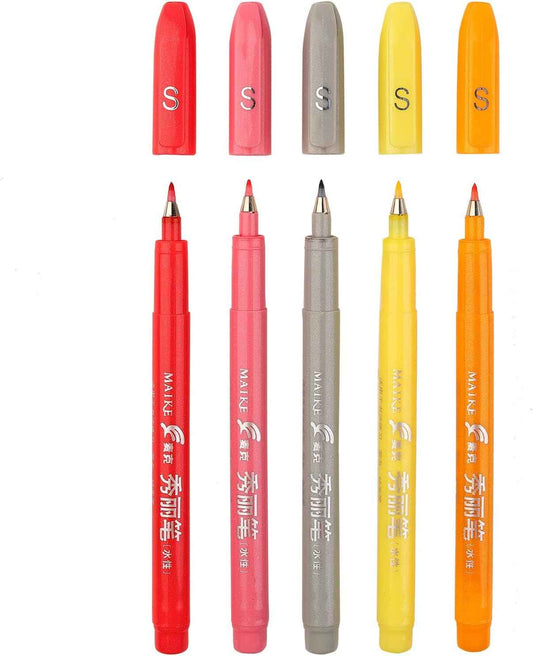 MAIKE Felt Tip Brush Calligraphy Pen 5 Colors - TTpen