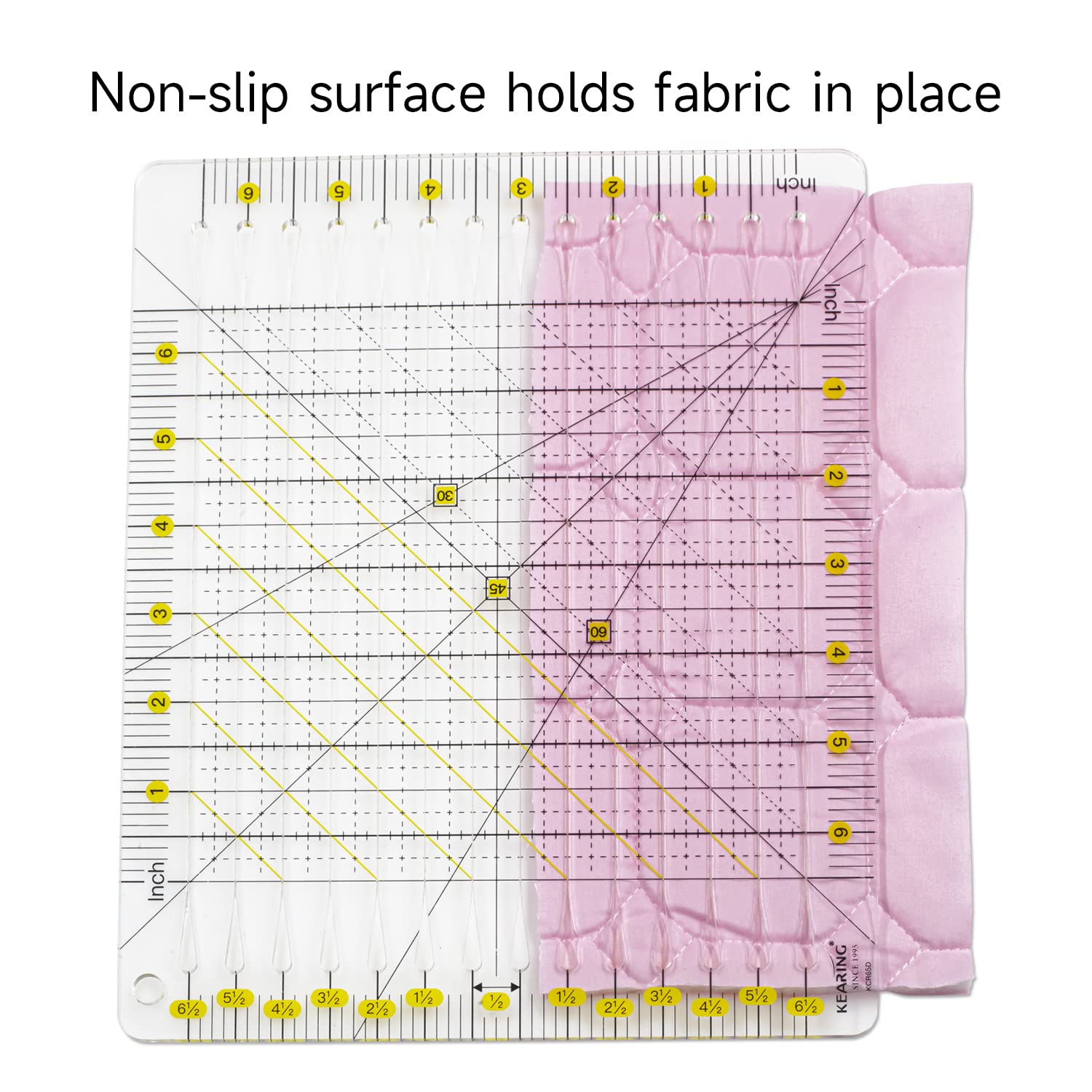 Slotted Quilting Ruler Stripology Acrylic for Fabric Cutting 6.5 Inch