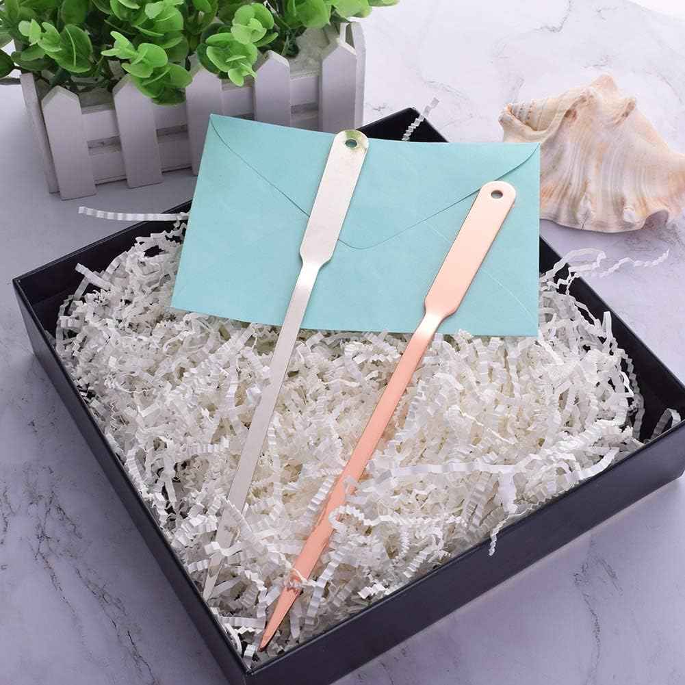 2 Pack Letter Openers Stainless Steel Envelope Slitter,Silver and Rose Gold - TTpen