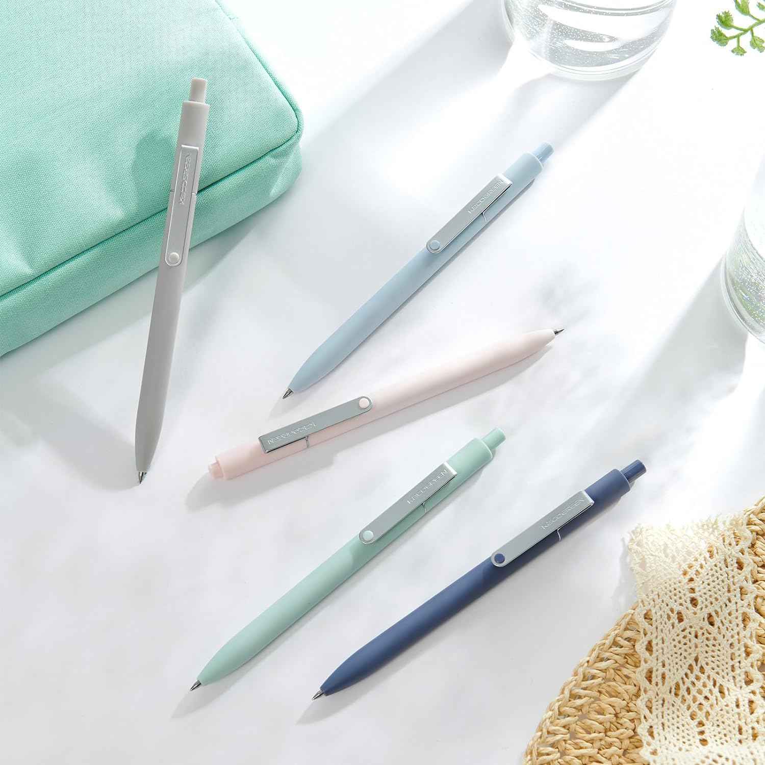 Kaco MIDOT 5PCS Retractable Gel Pens 0.5mm Fine Point - TTpen