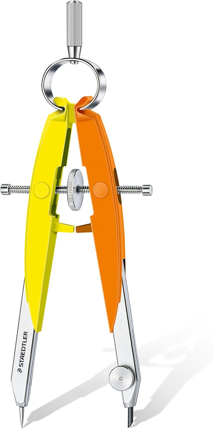 STAEDTLER Geometry Compass, 556, Metal Yellow Orange