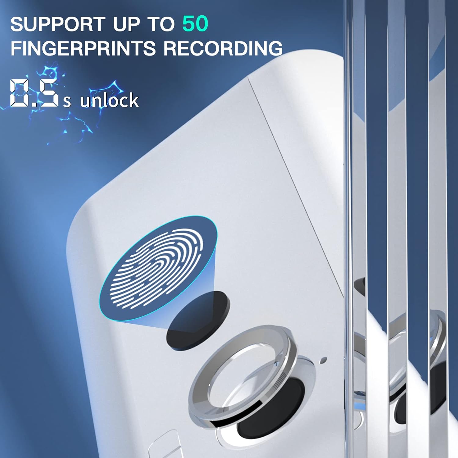 Biometric Fingerprint Storage Box Pen Money Jewelry Safe for Office