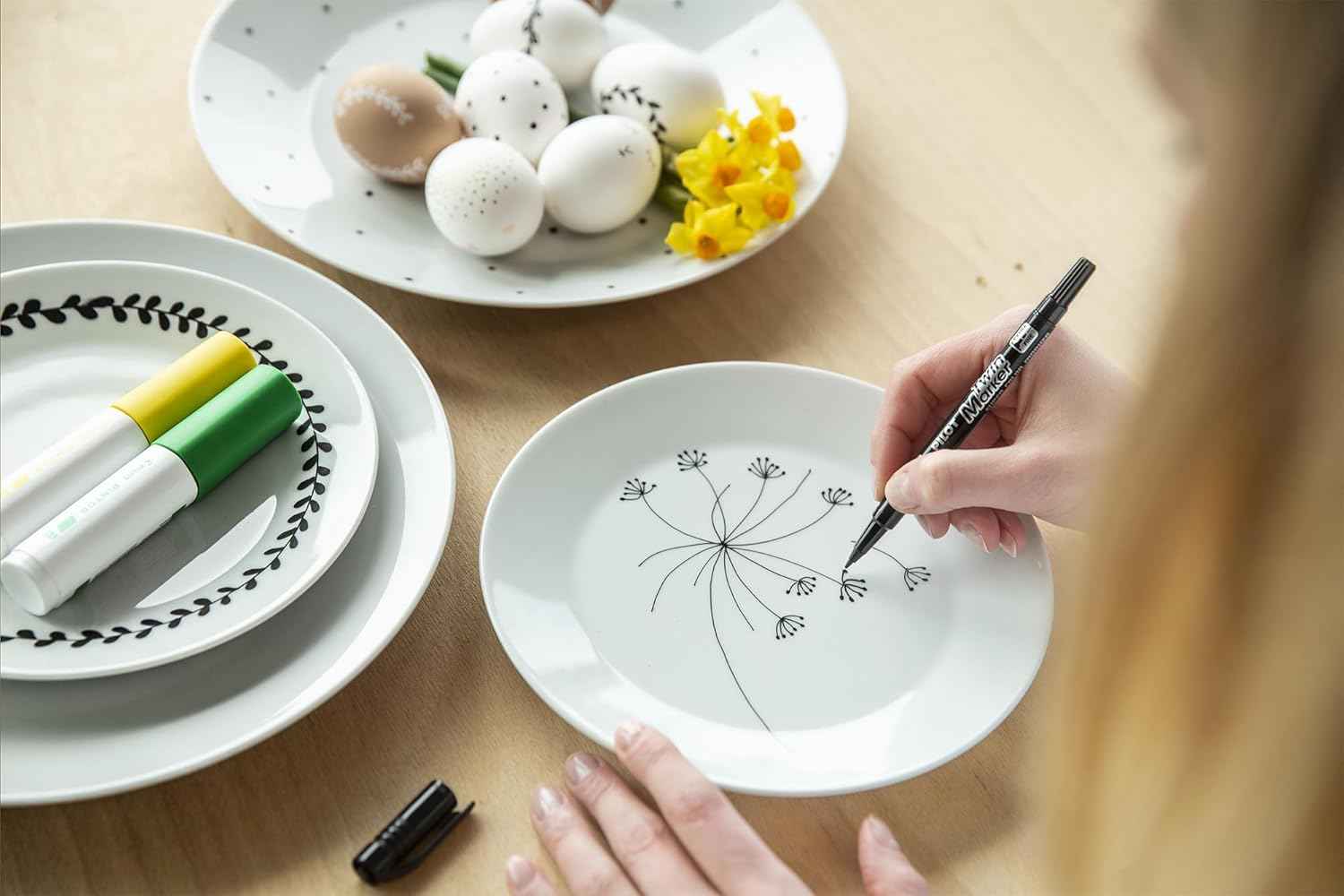 Pilot Oil-Based Twin Marker No Xylene - Extra Fine / Fine - 12 Colours