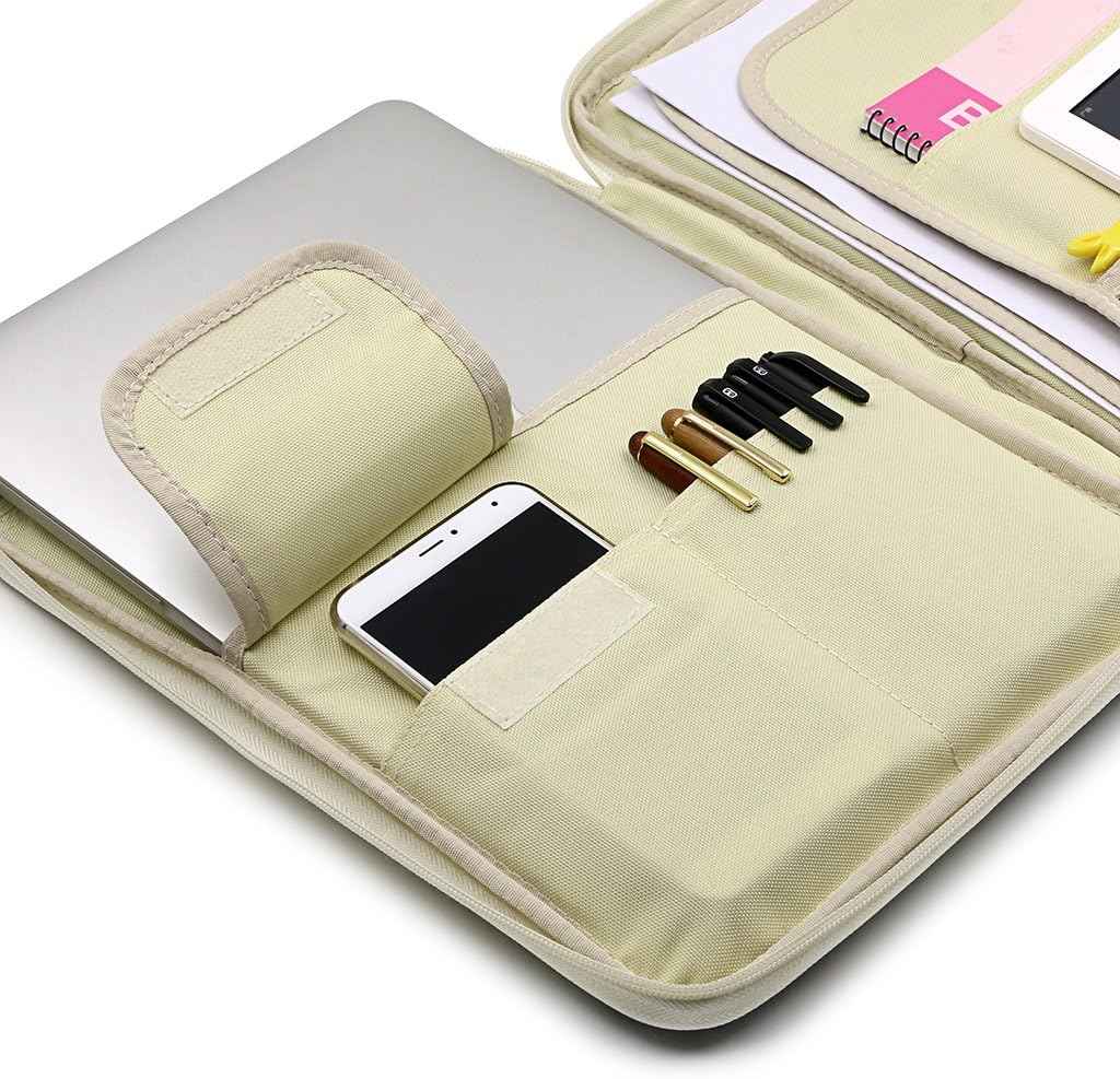 A4 Document Bags Portfolio Organizer-Zippered Case - TTpen