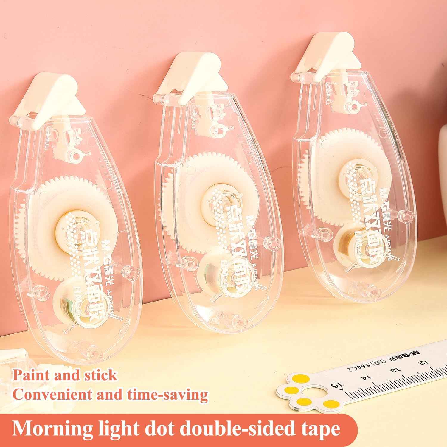 10 Pack Double Sided Glue Scrapbook Tape Roller,80M/262FT - TTpen