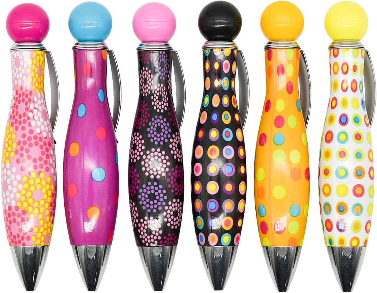 12PCS Short Mini Bowling Shape Big Fat Parkinson Ballpoint Pens - TTpen