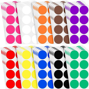 2 Inch Round Color Coding Stickers Circle Dot Labels Self-Adhesive - TTpen
