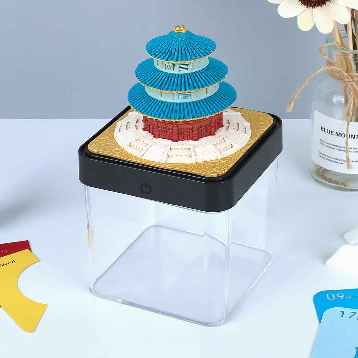 2024 Desk Calendar 3D Memo Pad with Light Temple of Heaven - TTpen
