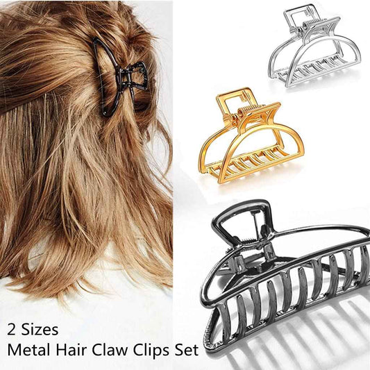 8 Pieces Metal Hair Claw Clips Set for Women
