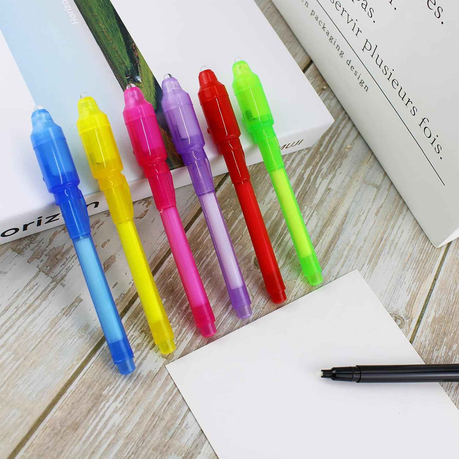 7pcs Invisible Ink Spy Pen with UV Light for Kids Secret Message - TTpen
