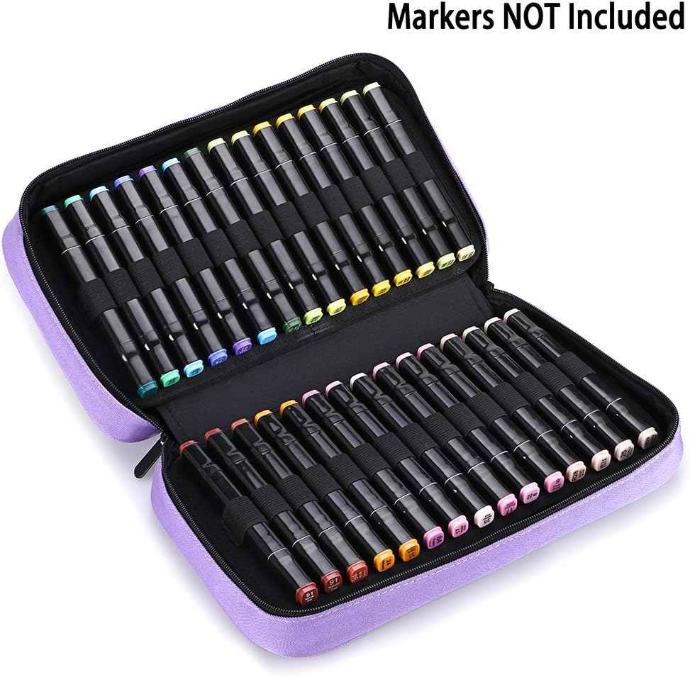 60 Slots Art Marker Pen Carrying Case Lipstick Organizer - TTpen