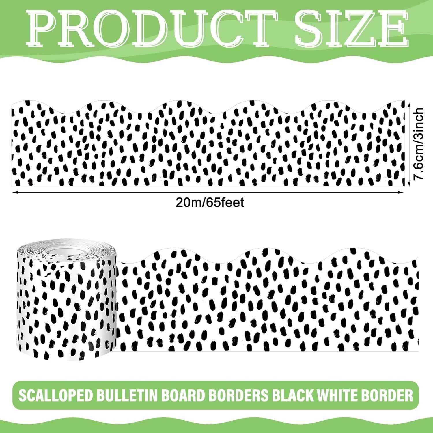 65 Feet Bulletin Board Dots Decorative Trim Borders - TTpen