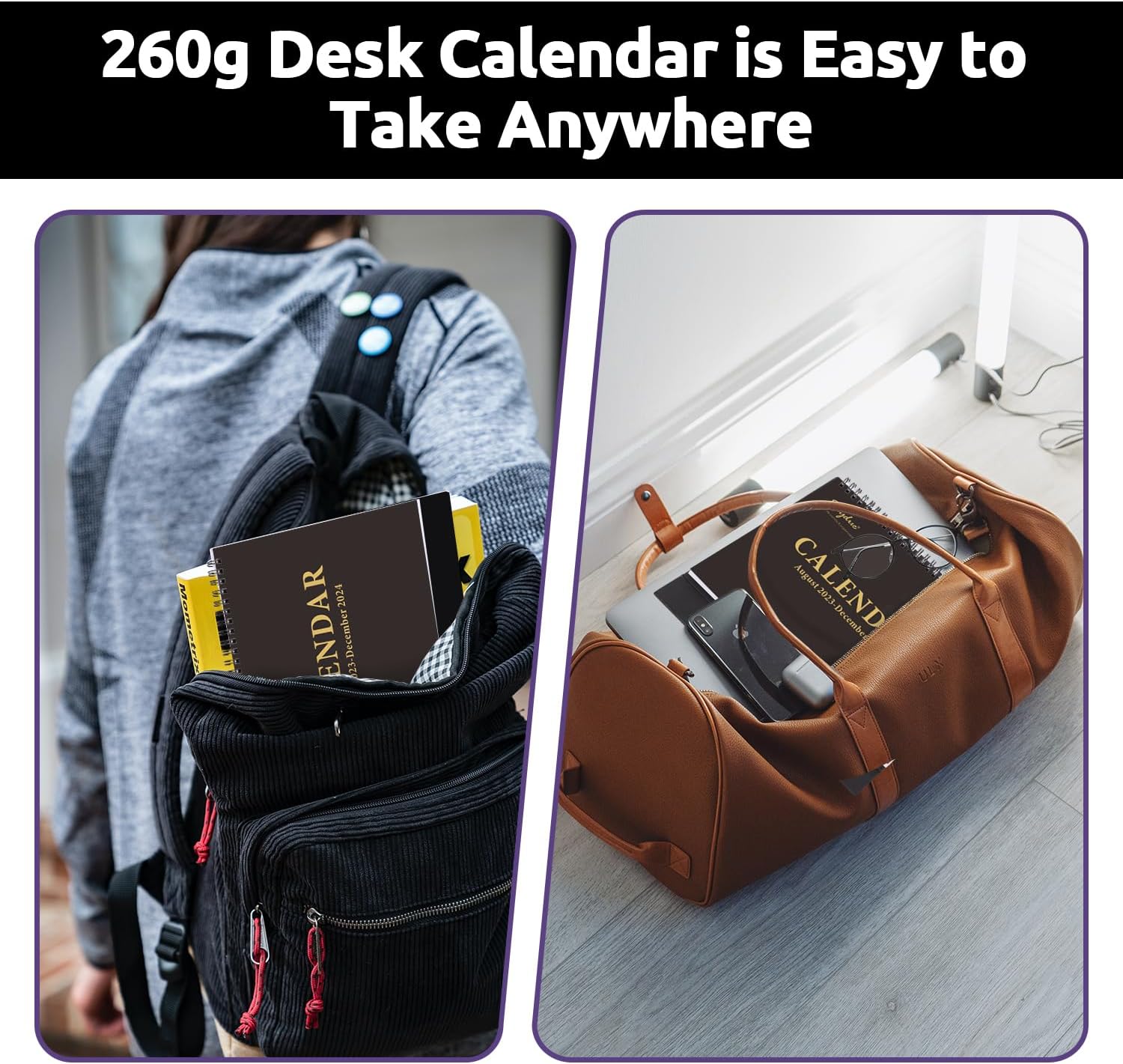 Small Desk Calendar 2024-2025,with To-do List Notes for Office School