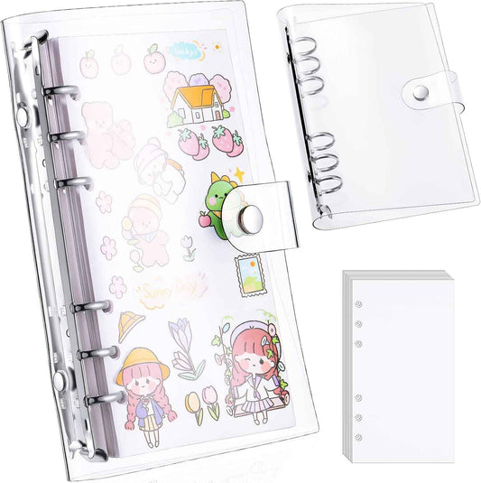 Kids Sticker Collecting Album Book with 40 Sheets PVC Shell A5/A6 - TTpen