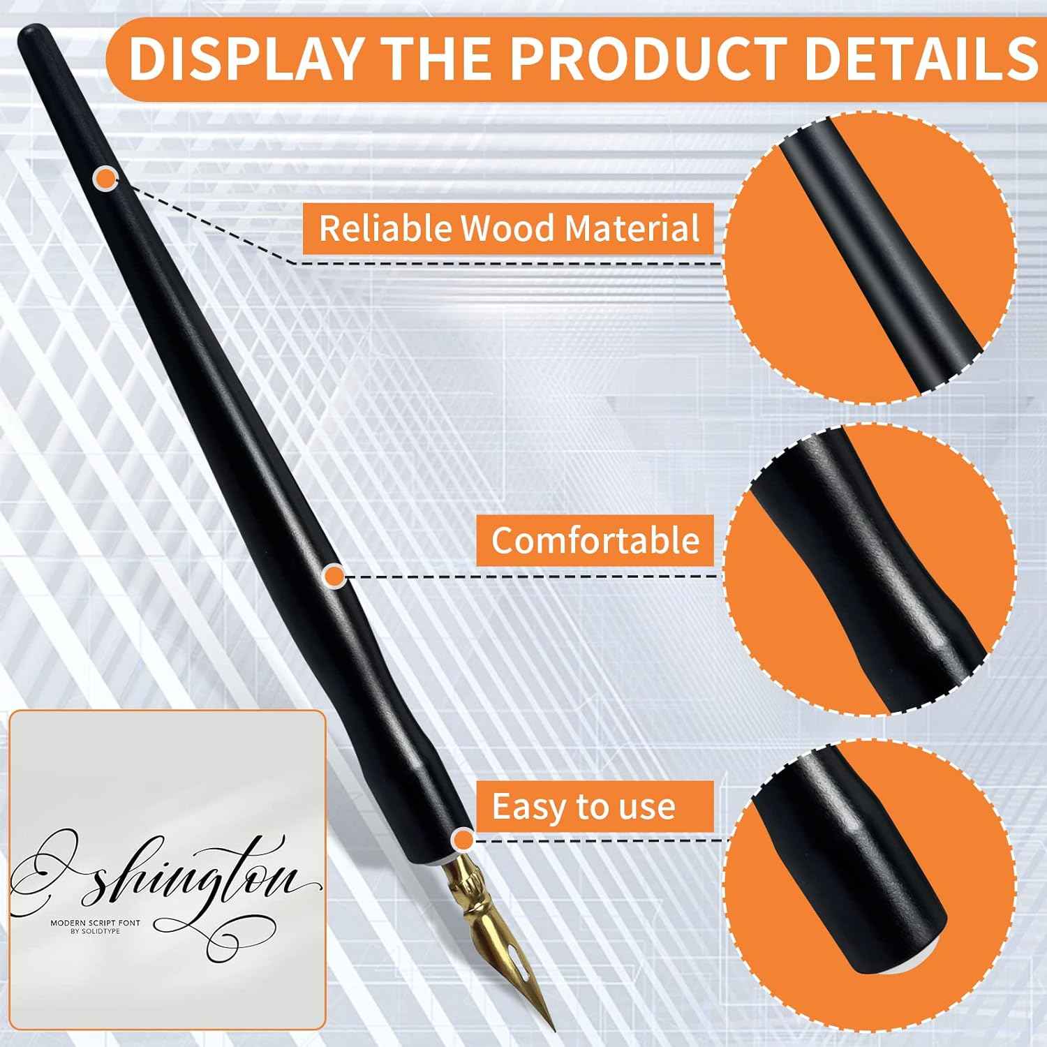 17 Pieces Stainless Steel Calligraphy Pen Nibs Set - TTpen