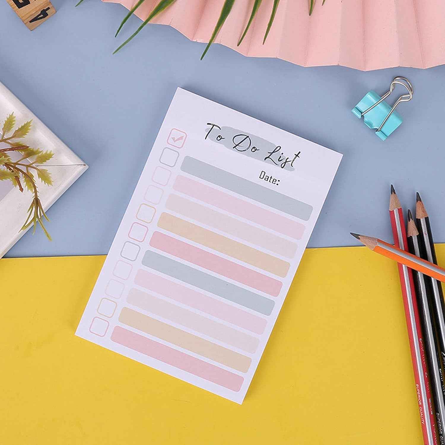 To Do List Memo Sticky Notes 4 Color 50 Sheets/Pad - TTpen