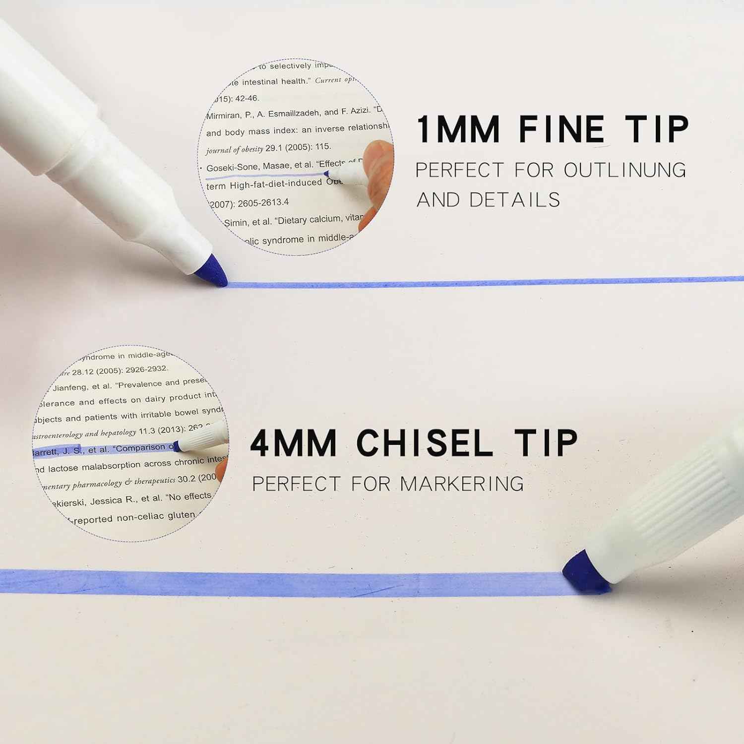 MAIKE Real Mild Pastel Highlighters 5 Sunny Colors Markers - TTpen