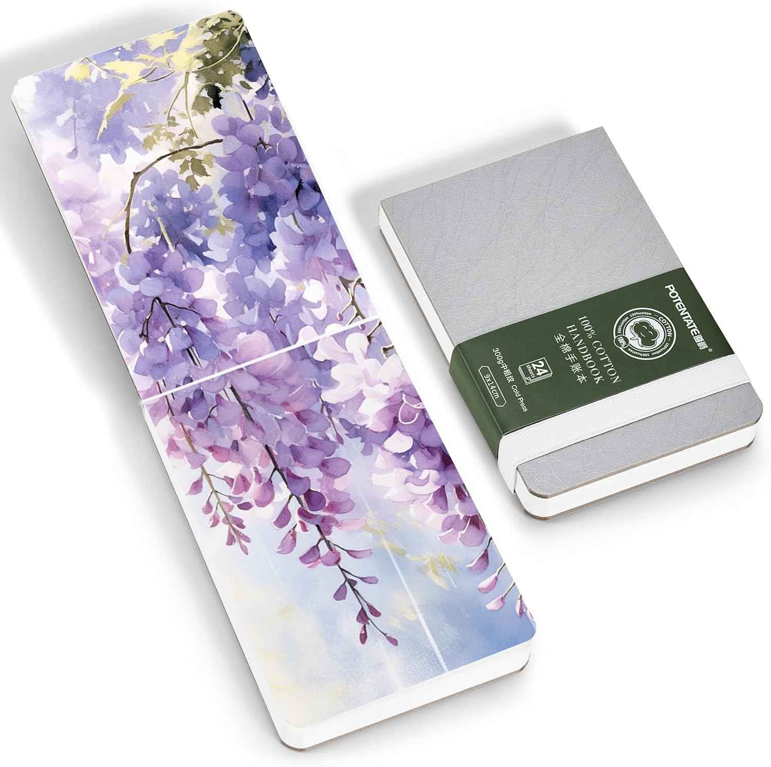 POTENTATE Cotton Hot/Cold Press Watercolor Paper Journal 9x14cm - TTpen