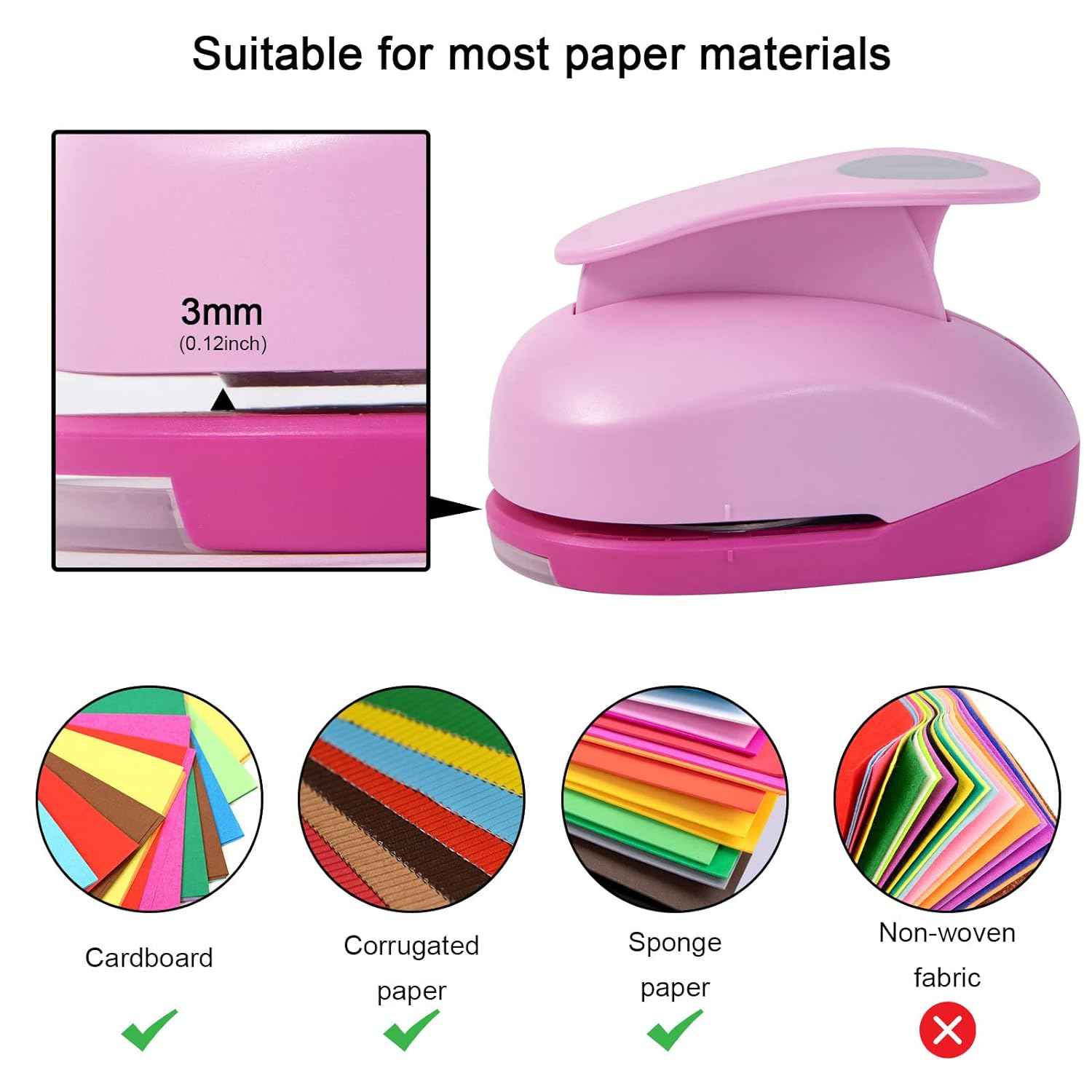2 Inch Craft Hole Paper Punch Shape Circle for Cardstock,Scrapbooks - TTpen