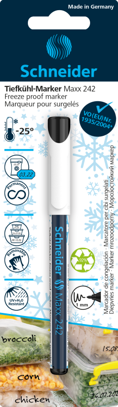 Schneider Maxx 242 Freezer Marker 1.0mm Frost Resistant to -25 Degrees