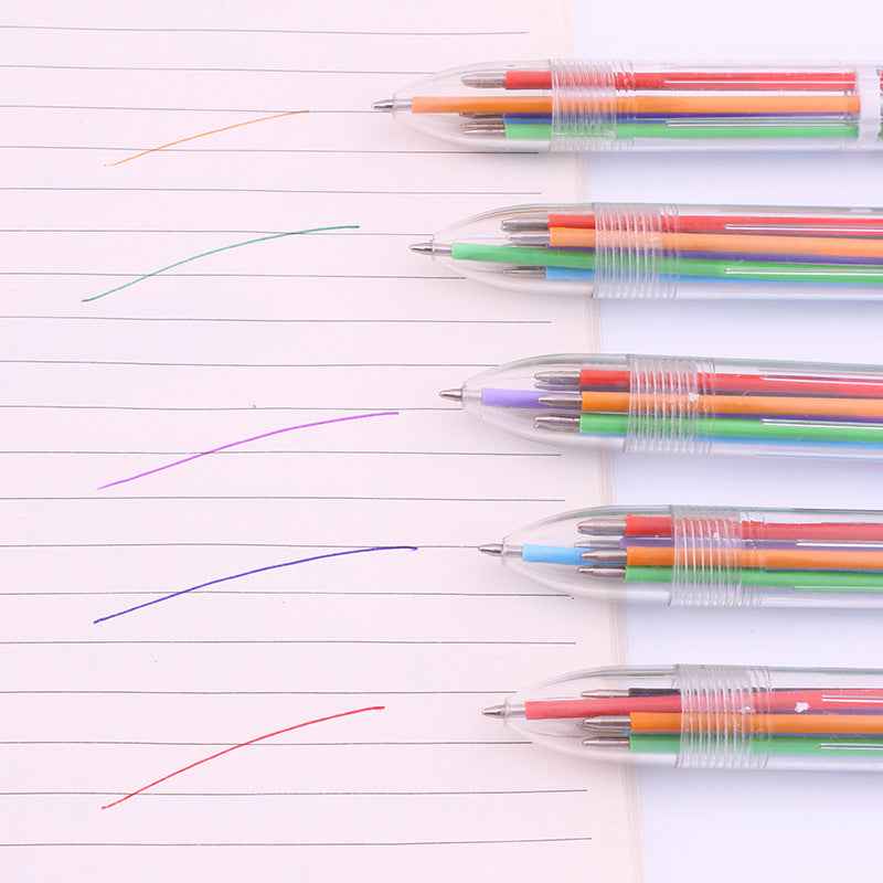 12 Pack 0.5mm 6-in-1 Multicolor Ballpoint Pen - TTpen