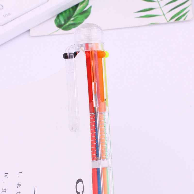 12 Pack 0.5mm 6-in-1 Multicolor Ballpoint Pen - TTpen