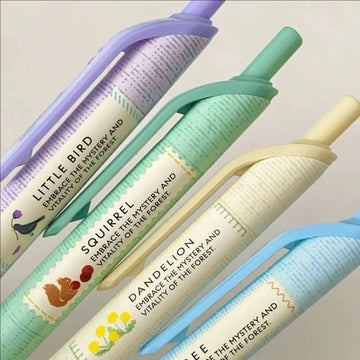 Japan's KOKUYO Kino Yukino Dreamland Limited Gel Pen 0.5 Students with Push-button Water-based Pen Black Refill