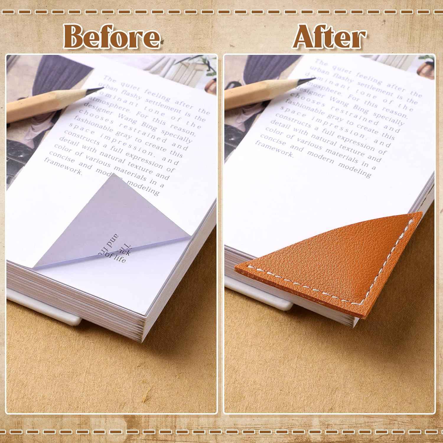 12Pcs Leather Corner Bookmarks for Women Book Lovers Gift Bible - TTpen