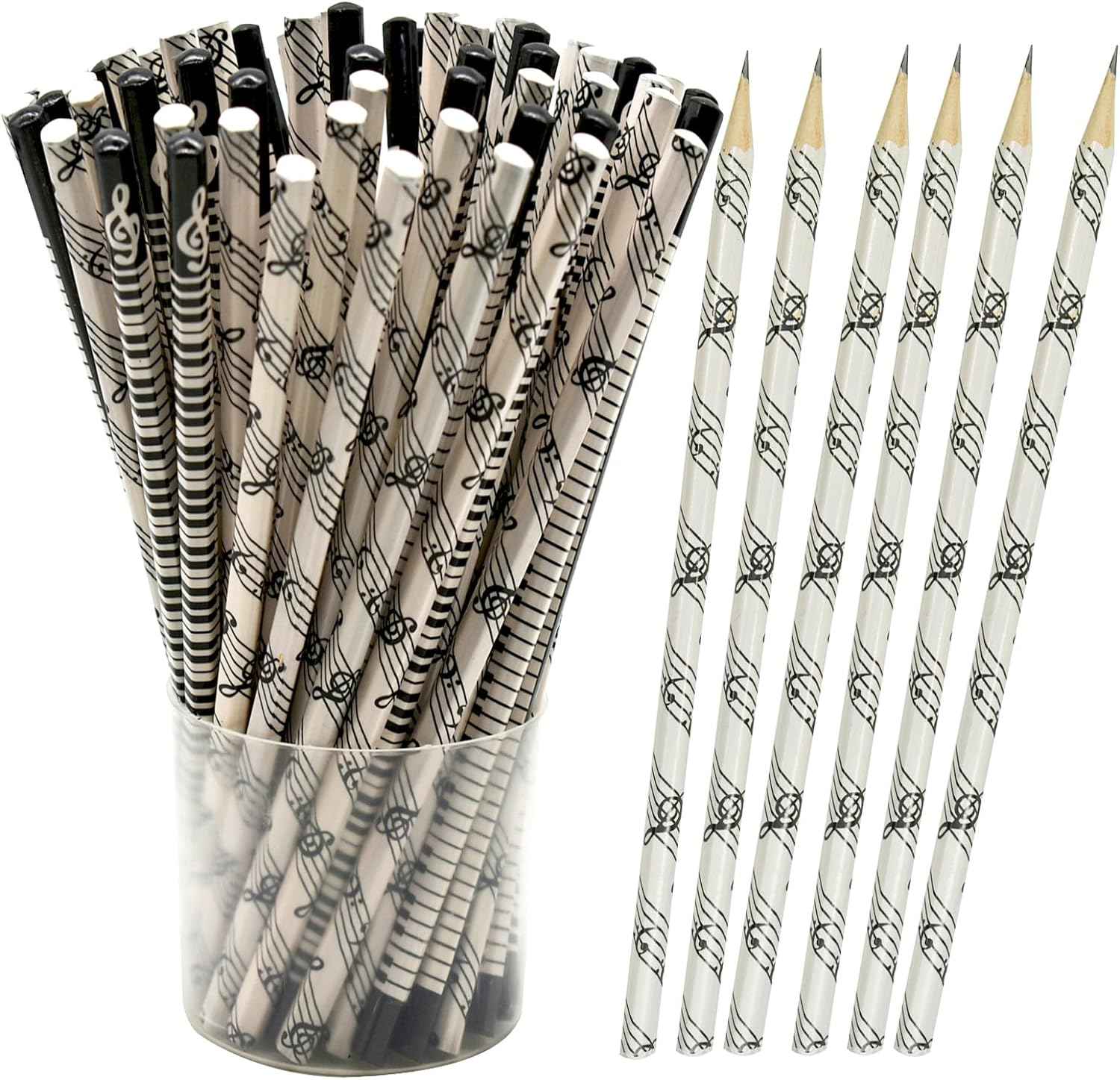 24PCS Musical Notes Pencil Piano Wooden Pencils - TTpen
