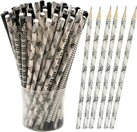 24PCS Musical Notes Pencil Piano Wooden Pencils - TTpen