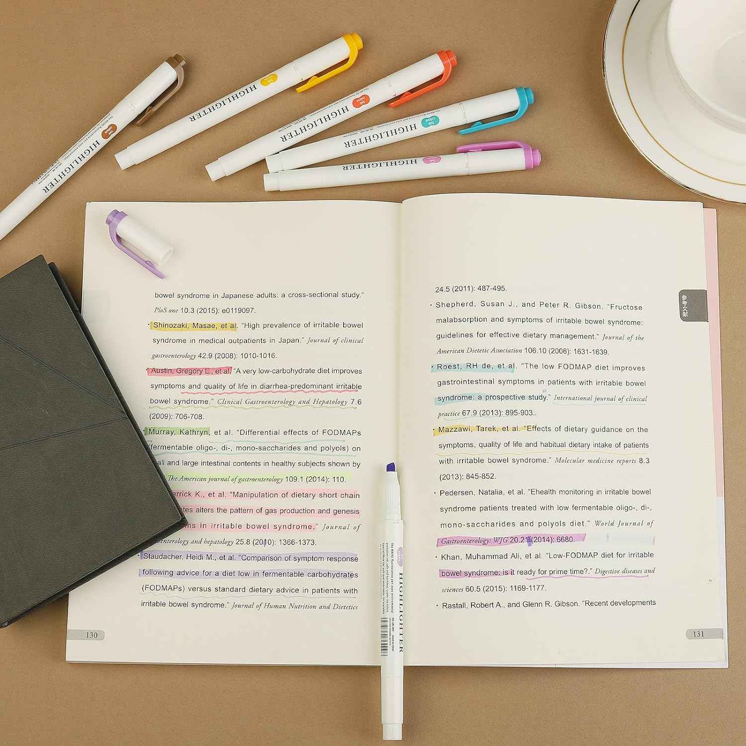 MAIKE Real Mild Pastel Highlighters 5 Friendly Colors Markers - TTpen