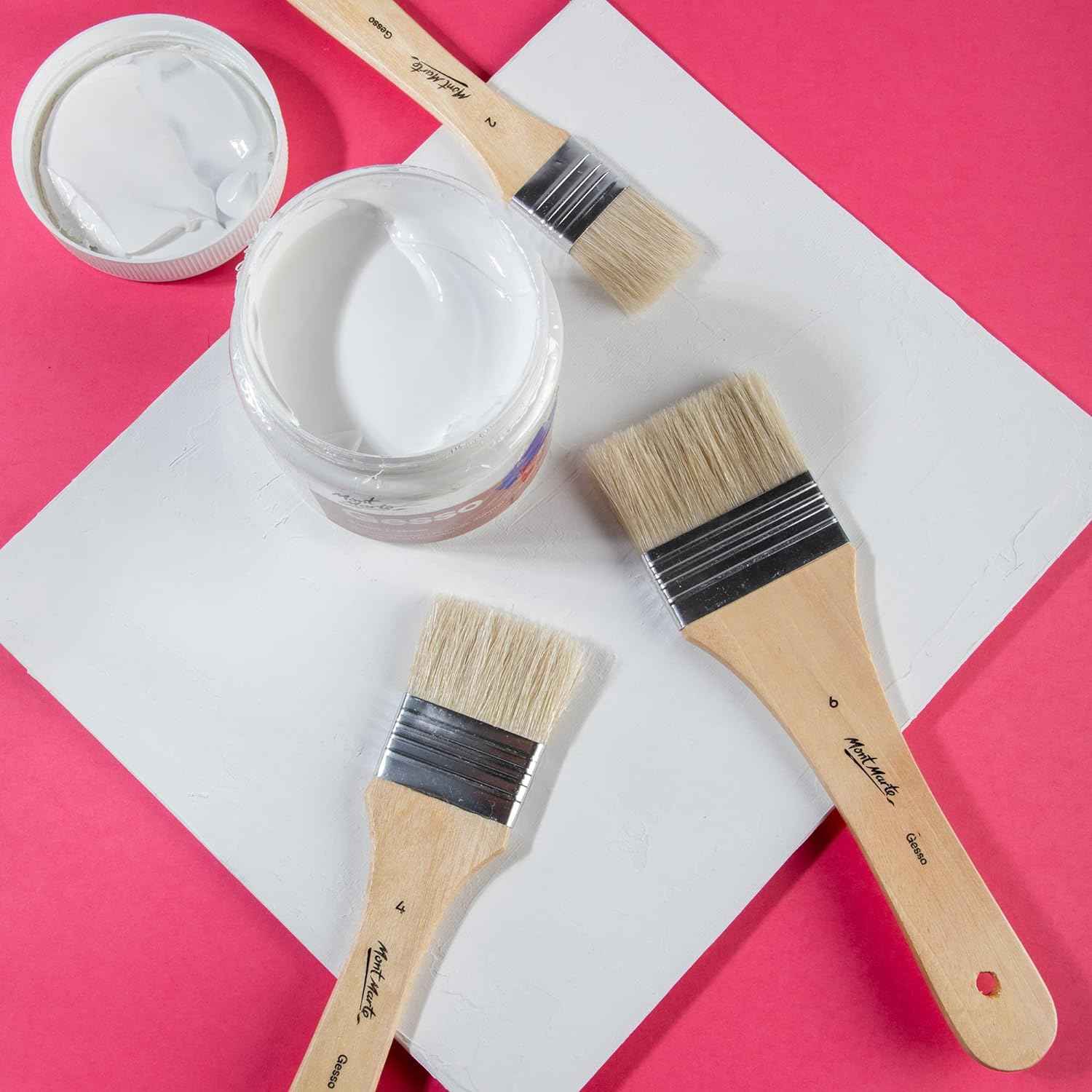 Mont Marte Gesso Brushes Sizes 2.4.6 - TTpen
