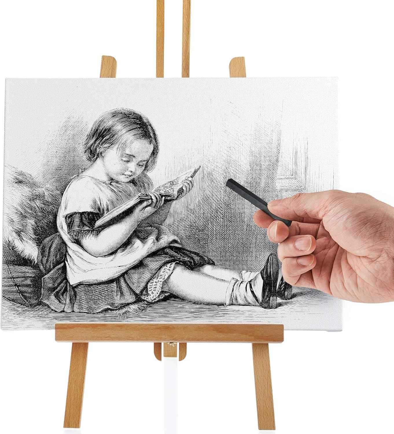 12Pcs Graphite Compressed Charcoal Sticks Drawing Pencils Set - TTpen