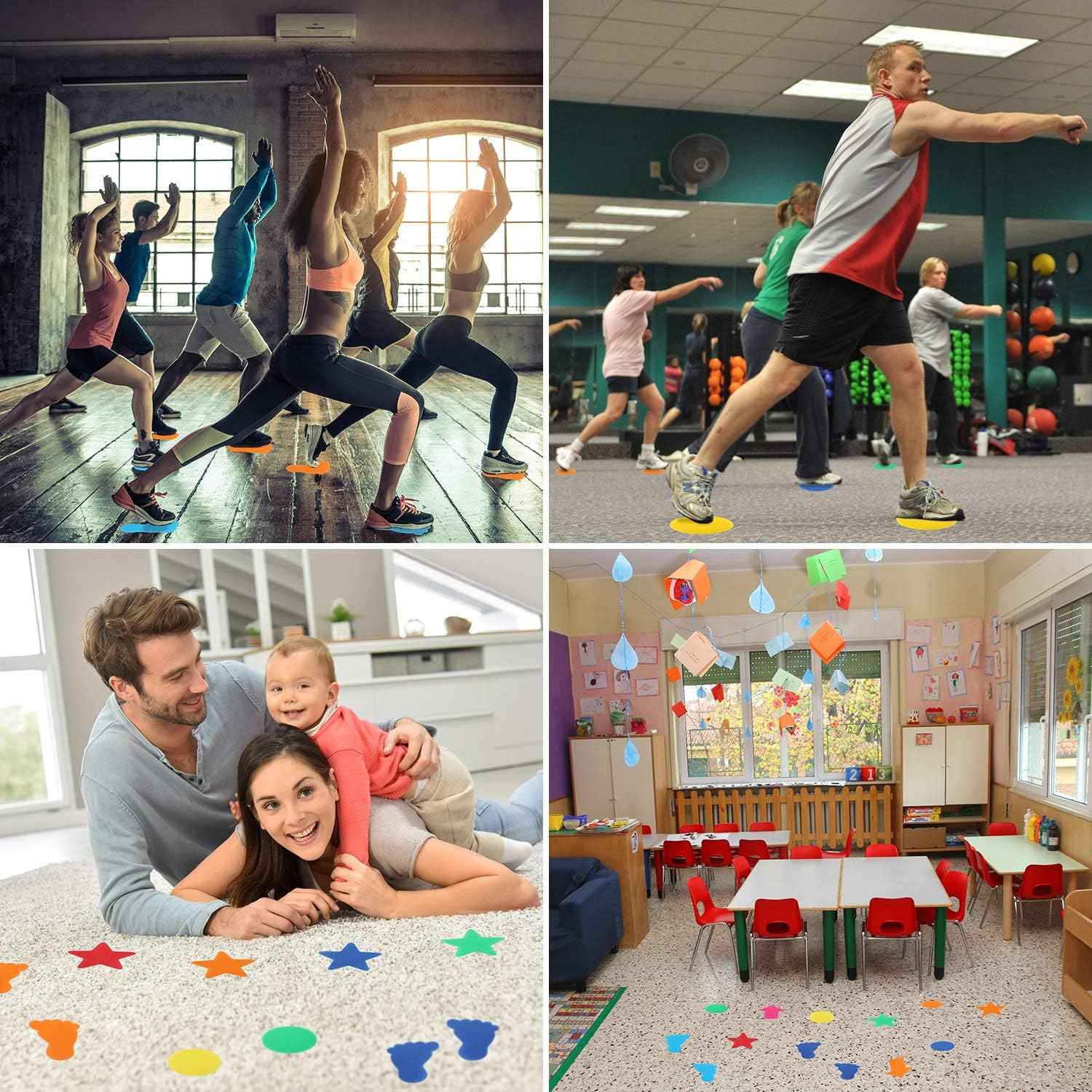 94Pcs Carpet Markers with Styles of Star,Arrow,Circle,Footprint,Number - TTpen