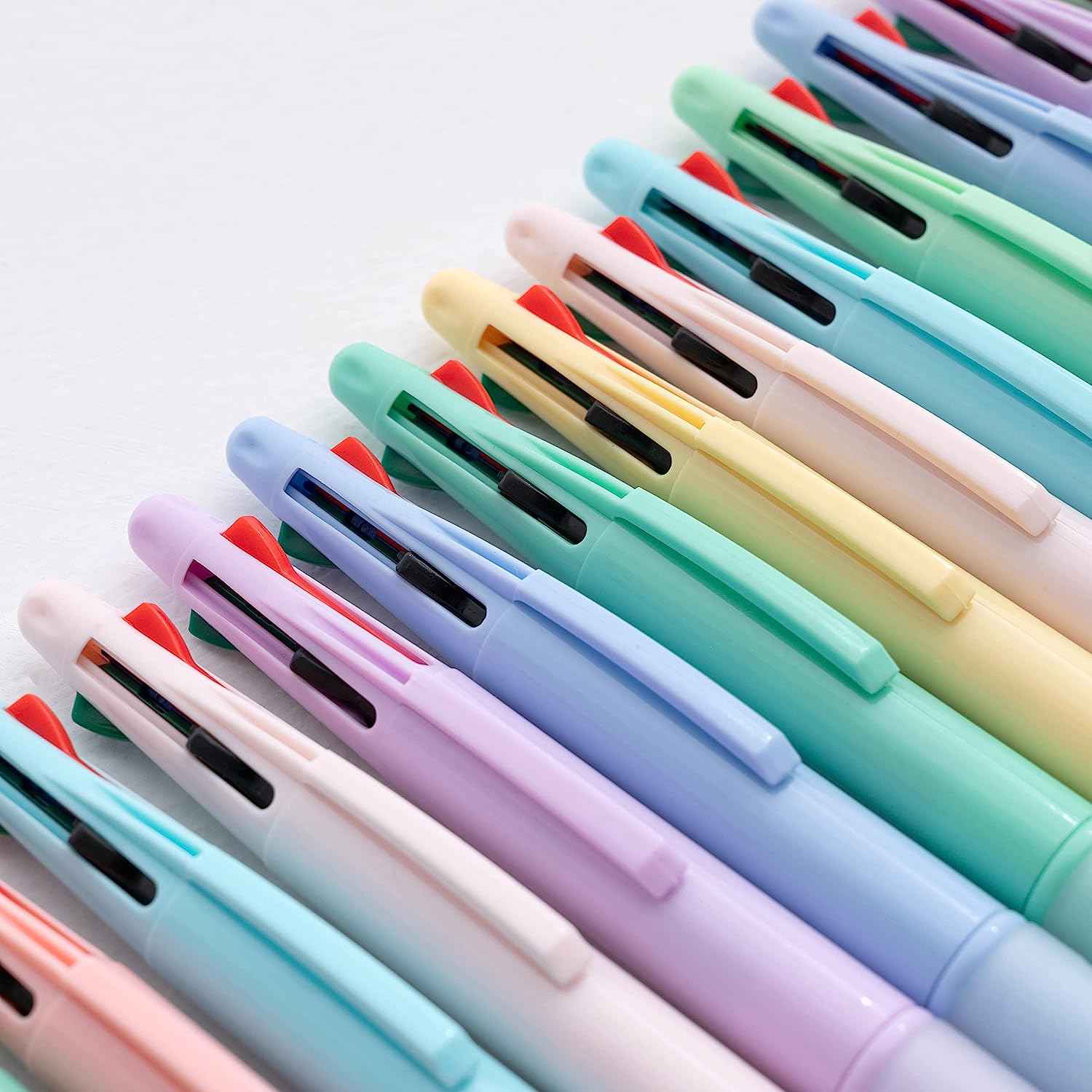 8 Pack BallPoint Multi Pens 4-in-1 Colored Pens (1.0mm) - TTpen