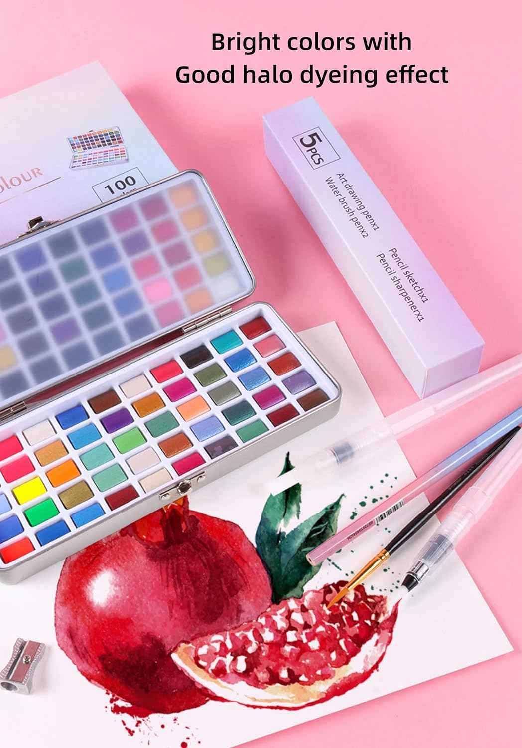 GIORGIONE 90 Solid Watercolor Paint Set Metallic Pearlescent - TTpen